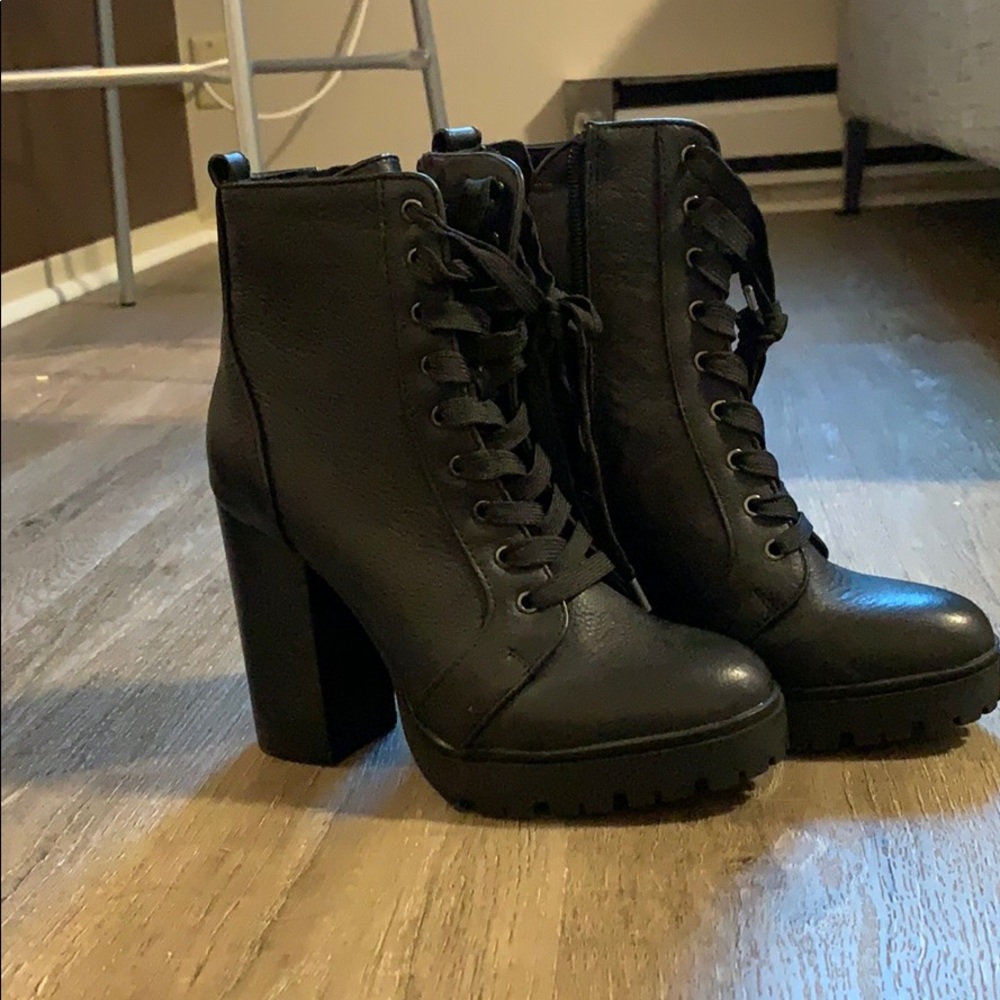 Steve Madden combat booties